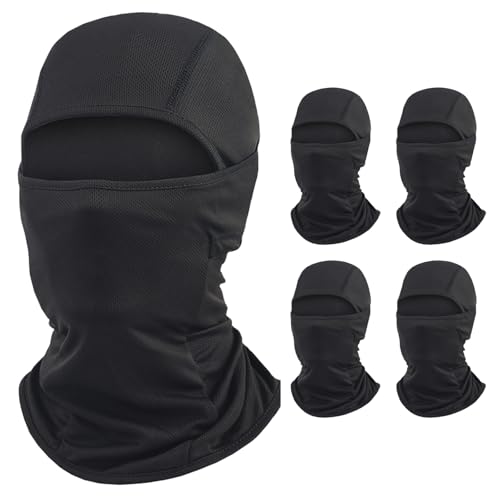 4 Pack Summer Balaclava Face Mask Sun UV Protection Hood Breathable Face Mask for Men Women - Motorcycle Fishing Multi