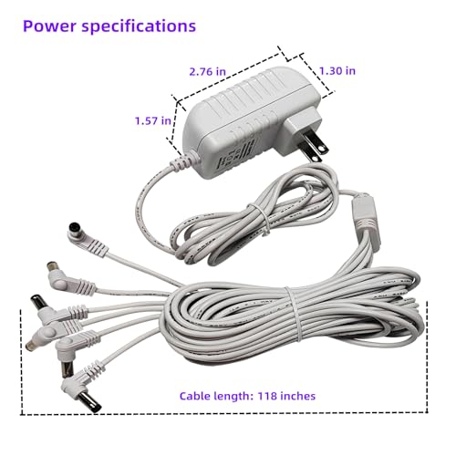 4.5VDC Power Adapter for Lemax Christmas Village - 6 Output
