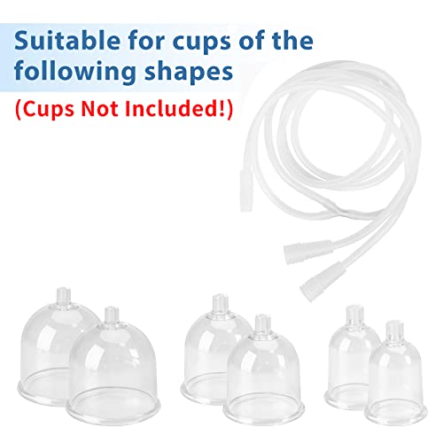 Yofuly Silicone Y-Type Vacuum Therapy Hose Tubing - Large 212cm Tube