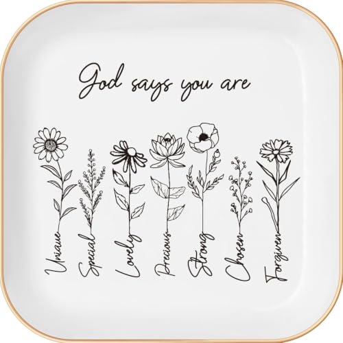 Funnywish Jewelry Tray Organizer for Rings, Earrings, and Necklaces