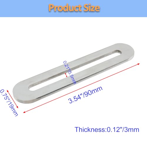 Adjustable Stainless Steel Mending Plates for Furniture - 4pcs