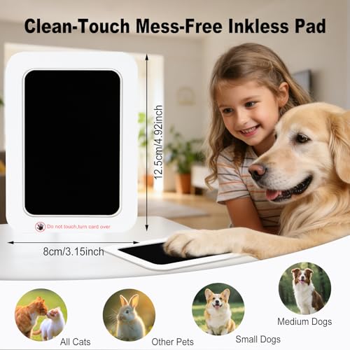Echosari Inkless Baby Hand and Footprint Kit with 2 Frames - Medium 2 Pack