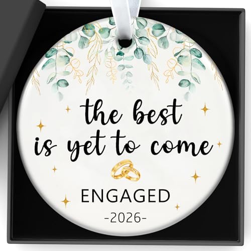 Engaged Ornament for Couples | First Christmas Gift 2026