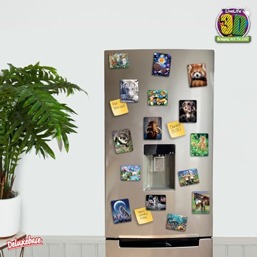 3D LiveLife Safari Refrigerator Magnet - Waterhole Lenticular Fridge Magnet