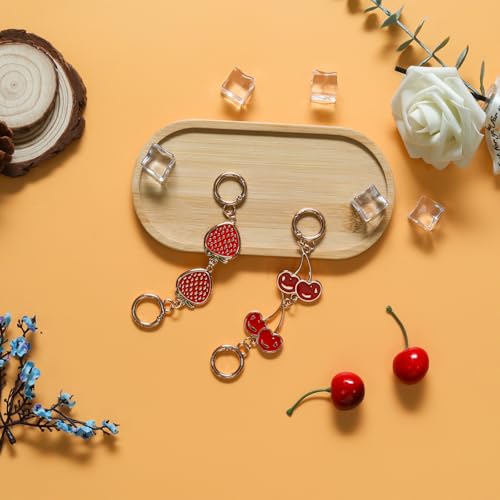 Gold Purse Strap Extender Chain with Cherry Charm - 2 Pcs