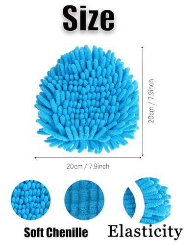 5-Pack Chenille Mop Heads Replacement for Ocedar Easywring Spin Mop - Microfiber Duster Refill
