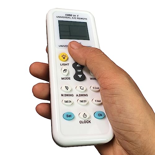 Kassionel Universal Air Conditioner Remote Control - Compatible with 1000+ Brands