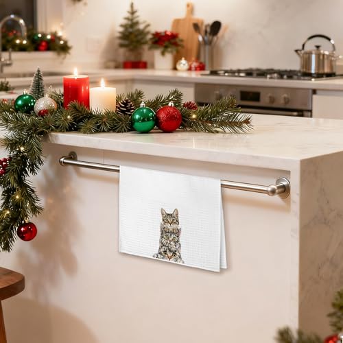 GSGFDSHF Cat Towel C - 16x24 Inch Cat Lover Kitchen & Bathroom Decorative Towels