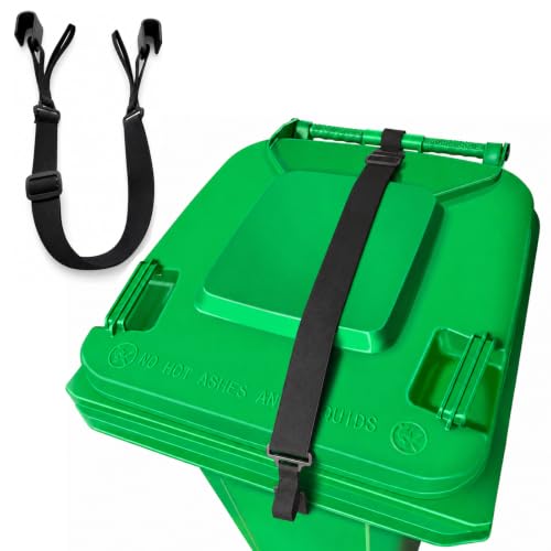 Adjustable Bear Proof Trash Can Lock Strap for 28-96 Gallon Bins