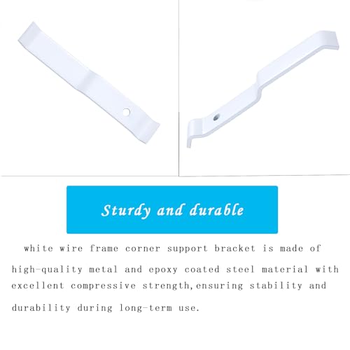 4-Pack White Wire Shelf Corner Support Brackets for ClosetMaid