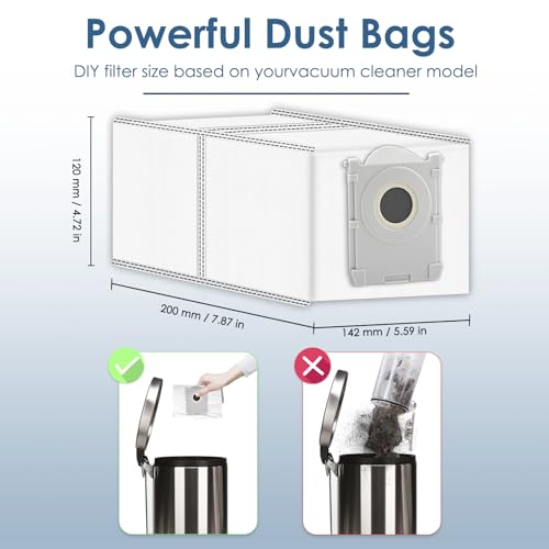 Replacement Dust Bags for ECOVACS DEEBOT X9 Pro & T50 Models - 3 Pack