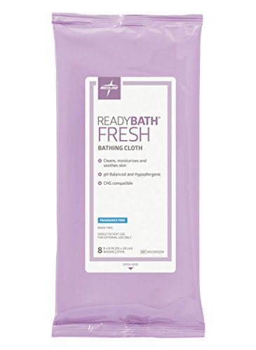 ReadyBath Fresh Cleansing Cloths - Hypoallergenic Pre-Moistened Wipes