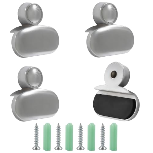 Zinc Alloy Mirror Hanging Clips - 4 Pack Mounting Kit for Frameless Mirrors