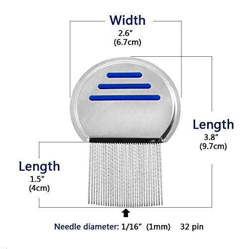 Professional Stainless Steel Pet Grooming Comb 2-Pack