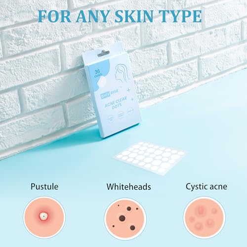 SHIVRISE Hydrocolloid Pimple Patches - Invisible Acne Spot Cover (36 Count)