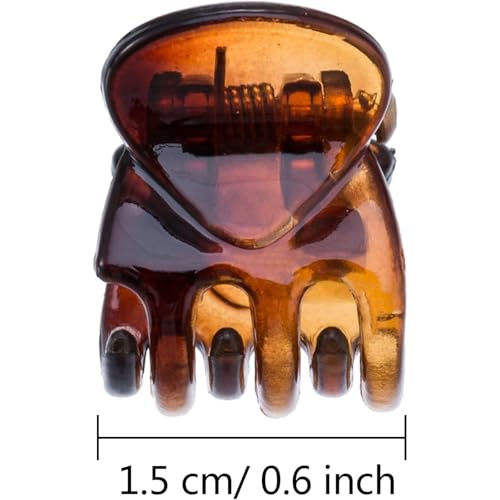 Suncalla 24 Pcs Mini Hair Claw Clips Small Non Slip Plastic Hair Clamps
