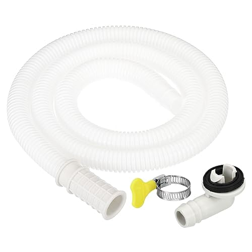 PATIKIL 3.3ft Air Conditioner Drain Kit with Clamp - Flexible Hose & Connector