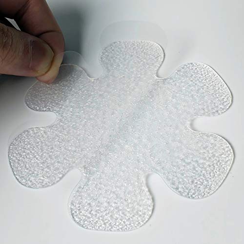 SANKEMU Transparent Non-Slip Bathtub Stickers, 20-Piece 3.94-Inch Safety Grips