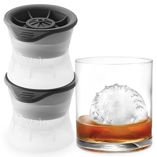 Tovolo Baseball Ice Molds - 2-Pack Large Silicone Sphere Ice Makers