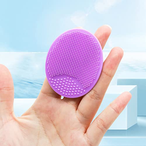 MR LION Silicone Facial Cleansing Brush 4 Pack - Soft Face Exfoliator & Blackhead Remover Pad