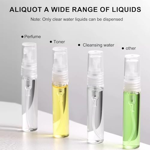 AxiyanX 5ml Glass Perfume Atomizer Spray Bottles 10 Pcs Travel Size