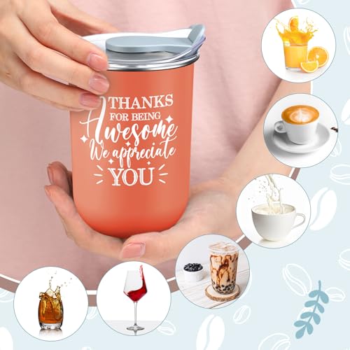 Vibrant 10-Pack Thank You Gift Mugs - 13oz Team Appreciation Set with Slide Lids