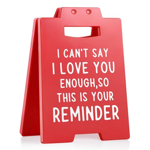 Petalsun Red Mini I Love You Desk Sign - Romantic Gift for Couple