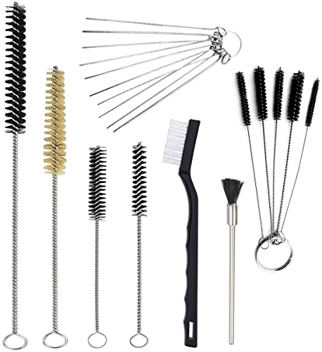 ACKLLR 21-Piece Nylon Cleaning Brush Set for Straws, Feeders, and Tubes