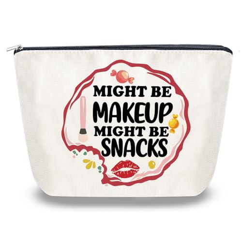 Funny Cosmetic Snack Bag Linen Travel Makeup Pouch Friendship Gift