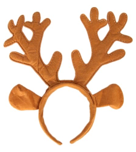 Topcosplay Christmas Reindeer Antlers Headband Unisex Party Costume
