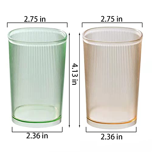 Reusable Plastic Tumbler Set - Multi-Purpose Bathroom Cup, 2 Pack
