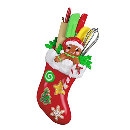 Hallmark Keepsake Christmas Ornament 2022 - Baking Stocking - Gingerbread & Utensils