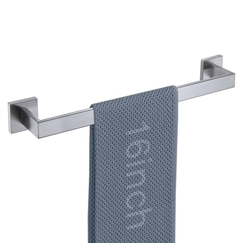 LANC 16-Inch Brushed Nickel Towel Bar - Wall Mounted Stainless Steel