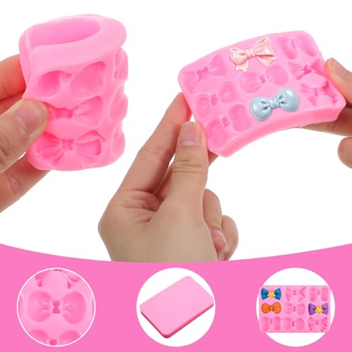 Silicone Bow Fondant Molds - 2 Pack for Baking & Crafts