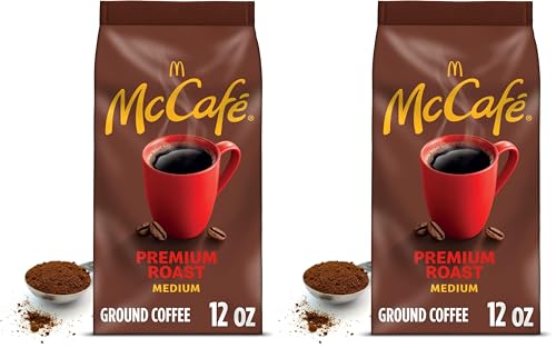 McCafe Premium Medium Roast Ground Coffee, 12 oz Bag (Pack of 2)
