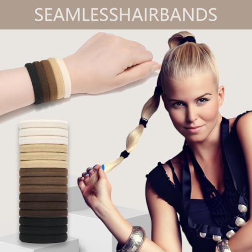 Suniya Hair Ties 80-Piece Set - No Damage Elastic Ponytail Holders