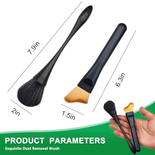 2 Pack Microfiber Dusting Brush Kit for Delicate Cleaning