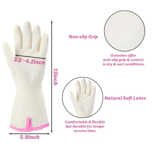 Pink Cat Lover Rubber Cleaning Reusable Gloves - Housewarming Gift