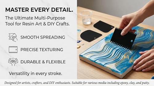 6-Piece Cake Decorating Scraper Set - Durable Plastic Icing Tools