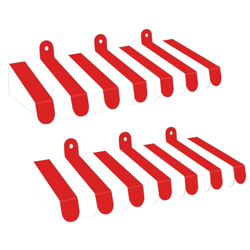 2-Piece Circus Carnival Tent Awning Wall Decoration - Red and White Stripe