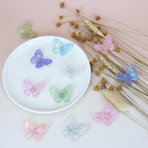 KEYDUACU 12-Piece 3D Butterfly Fridge Magnets for Whiteboards and Lockers