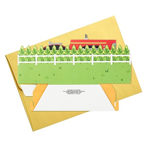 Hallmark Red Tractor Pop Up Card for Kids - Fun Birthday Greeting