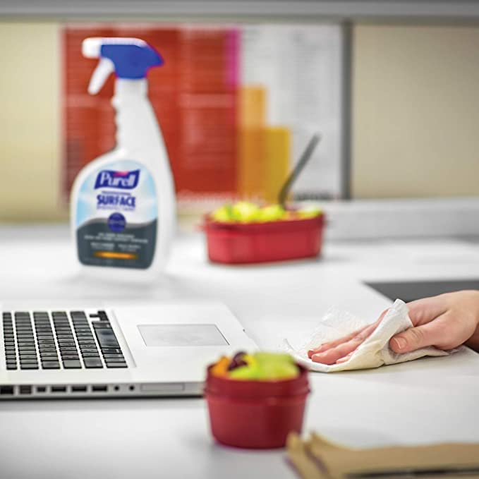 PURELL Professional Surface Disinfectant Spray, Citrus Scent, 32 fl oz Capped Bottle with Spray Trigger in Pack (Pack of 6) - 3342-06