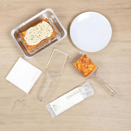 Premium Clear Spatula - Reusable Transparent Plastic Serving Utensil