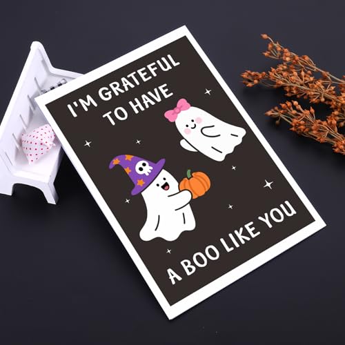 Spooky Halloween Boo Basket Stuffer Set with Greeting Cards