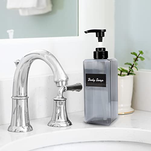 SUREAM Waterproof Bottle Labels for Kitchen & Bathroom Organization