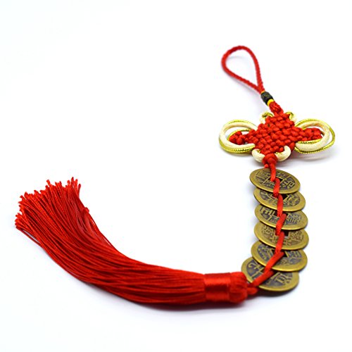 Feng Shui Wealth Coins Set - 6 Authentic Chinese Copper Coins