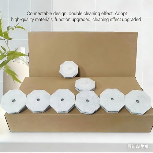 10 Disposable Toilet Brush Refill Heads for Easy Cleaning
