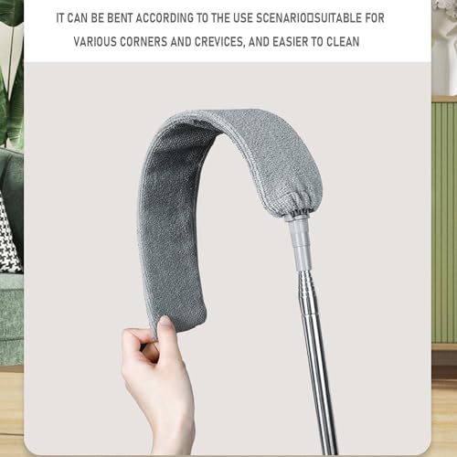 Retractable Gap Dust Cleaner with 100" Extendable Pole & 4 Cloths