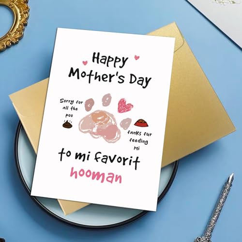Funny Mother's Day Card for Dog Mom - Cute & Heartfelt